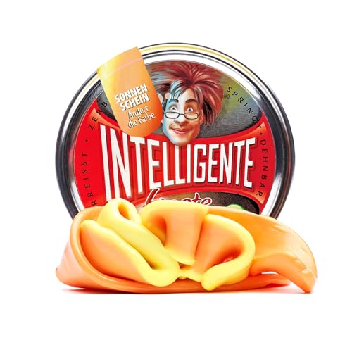 Intelligente Knete - Das Original! Sonnenschein - Ändert die Farbe bei Wärme - Kinderknete und Therapieknete in einem - Besser als jeder Stressball! Für Kinder und Erwachsene (Medium-Dose, 40g) von Intelligente Knete