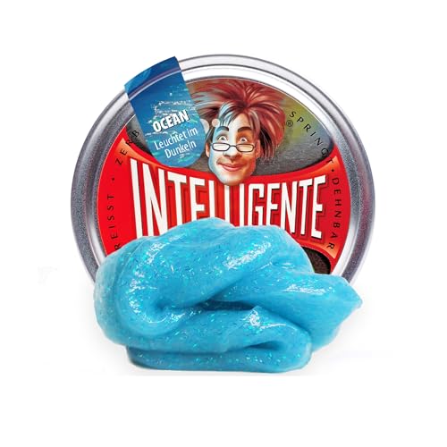 Intelligente Knete - Das Original! Ocean - Leuchtet im Dunkeln - Kinderknete und Therapieknete in einem - Besser als jeder Stressball! Für Kinder und Erwachsene (Medium-Dose, 40g) von Intelligente Knete