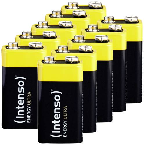 Intenso 7501451MP 9V Block-Batterie Alkali-Mangan 560 mAh 9V 10St. von Intenso