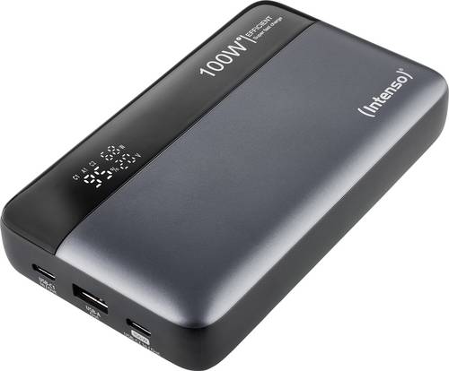 Intenso HE20000 grey Powerbank 20000 mAh Quick Charge, USB PD Li-Ion USB-A, USB-C® Grau-Schwarz von Intenso