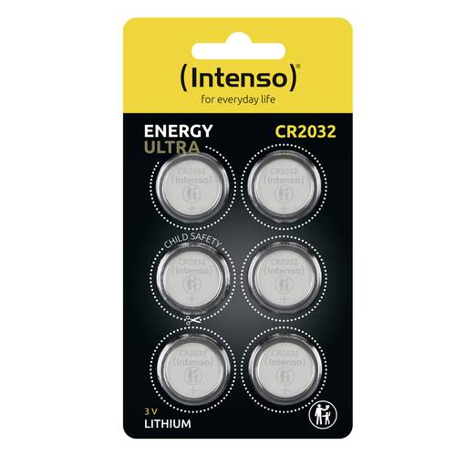 Intenso Knopfzelle CR 2032 3V 6 St. 220 mAh Lithium 7502436 von Intenso