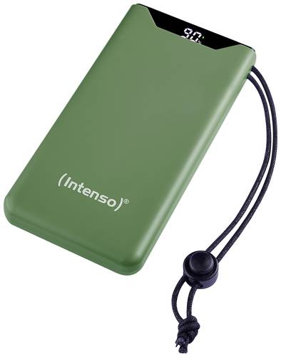 Intenso F10000 Powerbank 10000 mAh Quick Charge, USB PD LiPo USB-A, USB-C® Grün Statusanzeige von Intenso