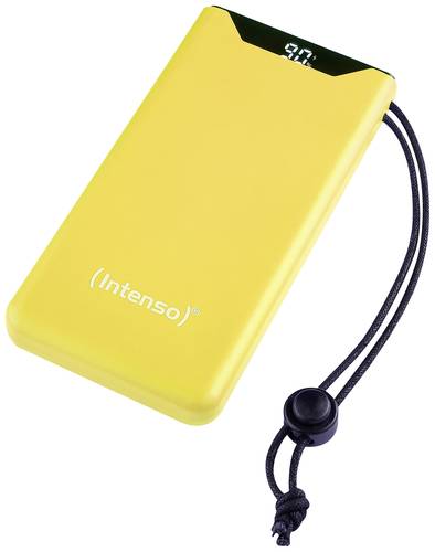 Intenso F10000 Powerbank 10000 mAh Quick Charge, USB PD LiPo USB-A, USB-C® Gelb Statusanzeige von Intenso