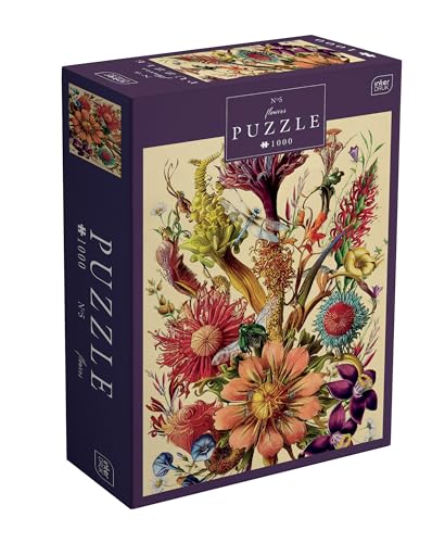 Interdruk PUZ1000FLO5 Blumen Puzzle, Farbenfrohes Design, 67 x 48 cm von Interdruk