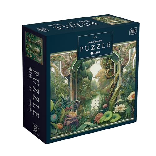 Interdruk PUZ500SG3 Garten Puzzle, Farbenfrohes Design, 47 x 33 cm von Interdruk