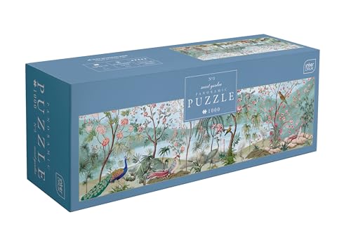 Interdruk PUZPAN1000SG3 Garten Puzzle, Farbenfrohes Design, 96 x 32 cm von Interdruk