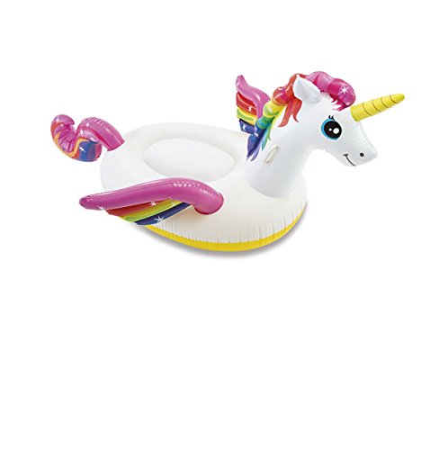 Badeinsel Luftmatratze Einhorn 201x140x97cm für Pool Badesee von Intex