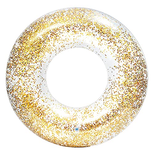 Intex 56274NP - Aufblasbarer Schwimmring Glitter, Vinyl, Mehrfarbig, 107 cm von Intex