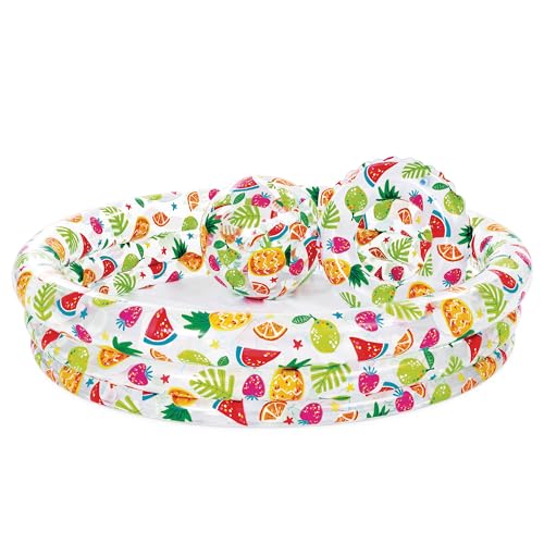 Intex-167438 Pool Set Kugel- und Ananas-Rettungsring, mehrfarbig, 132 x 28 cm, 59469 von Intex