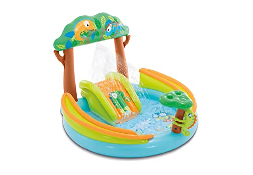 Intex 56130NP – Aufblasbares Pool-Spielcenter Iguana Adventure, Vinyl, Mehrfarbig, 157 x 170 x 132 cm von Intex