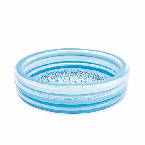Intex Blue Biss Aufblasbarer Pool, Ø147 x 33 cm, 330 l, Design mit bedrucktem Boden, DREI durchscheinende Blaue Ringe, Robustes Vinyl, für Kinder ab 2 Jahren (58467) Intex Blue Biss Aufblasbarer Pool, Ø147 x 33 cm, 330 l, Design mit bedrucktem Boden, DREI durchscheinende Blaue Ringe, Robustes Vinyl, für Kinder ab 2 Jahren (58467) von Intex