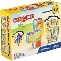 Invento 507011 - GEOMAG MAGICUBE Animal friends, Tiermotive, 7-teilig, Magnetspielzeug von Invento