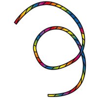 INVENTO 126441 HQ Tube Tail Rainbow Spiral 6 m von Invento