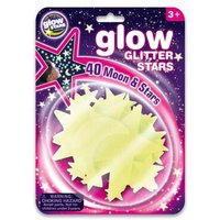 INVENTO 362030 Brainstorm: Glow Glitter Stars 40 Stück von Invento