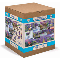 INVENTO 502250 Holzpuzzle 150 Teile Wooden City: Wooden Puzzle Lavender France M von Invento