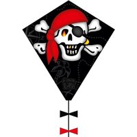 Invento 102108 - Eddy Jolly Roger, Piraten Einleiner Drachen, 50x54cm + 2,5m Drachenschwanz von Invento