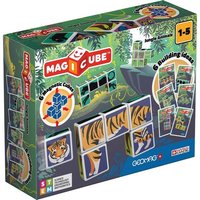 Invento 507016 - Geomag Magicube Printed Jungle Animals + Cards 9 pcs, Magnetspielzeug von Invento