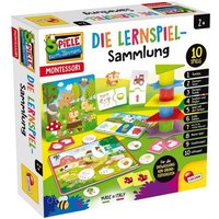 Lisciani 301012 - Montessori, Die Lernspiel-Sammlung, 10 pädagogische Spiele, Spiele zum Lernen von Invento