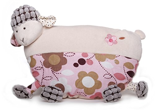 Inwolino 7947 - Kuscheltier Schaf Sweety, rosa/creme, mit Reißverschlussstaufach von Inwolino