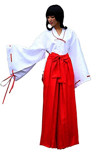 Cosplay Kostüm Damen Kikyo Kikyou aus Manga Anime Inuyasha (L (165-170 cm Höhe.)) von Inyasha