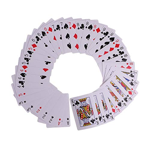 Inzopo Wasserfall Papierkarten Elektrisches Deck Poker Spielzauber für Zauberer Anfänger Pokerkarte Trick Requisiten von Inzopo