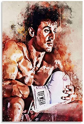 Puzzle 1000 Teile Erwachsene und Kinder Sylvester Stallone Rocky und Bild Holz Puzzles Stress Freisetzung Spiel 1000 Piece 29.5x19.6inch(75x50cm) Kein Rahmen von Iooie