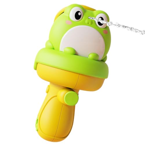 Bathtub Water Sprayer Toys, Cartoon Bath Squirter, Ergonomisches Wasserspielzeug, lustiges und sicheres Wasserspiel für Kinder, perfekt für Bad, Pool, Beach, 14 x 7,95 cm, Grün Blau Pink von Iouyjiu