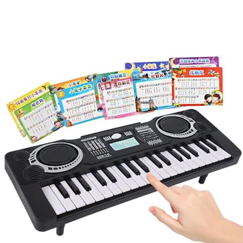 Electric Piano Toy, Portable Digital Piano, 37 Keys Piano, Musical Toy Piano with Educational and Developmental Design 13.58x4.92x3.15" for Beginners and Young Musicians (1 Piece) von Iouyjiu