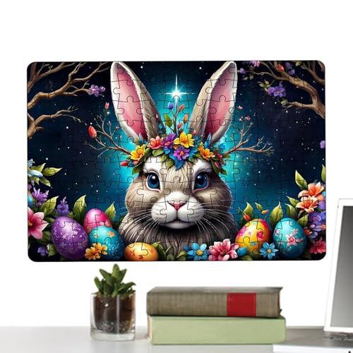 Engaging Easter Puzzle, Relaxing Easter Bunny Puzzle, Beautiful Art Easter Jigsaw Puzzle, Family Easter Puzzle with Colorful and Adorable Bunny Designs for Easter Celebrations von Iouyjiu