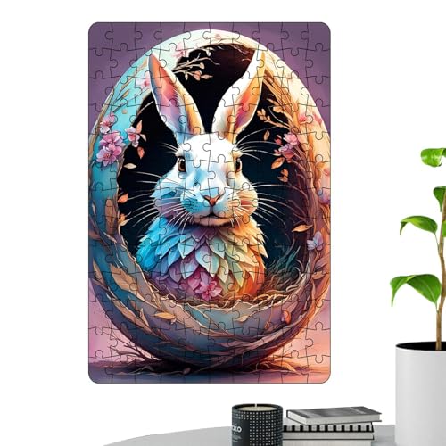 Engaging Easter Puzzle, Relaxing Easter Bunny Puzzle, Beautiful Art Easter Jigsaw Puzzle, Family Easter Puzzle with Colorful and Adorable Bunny Designs for Easter Celebrations von Iouyjiu