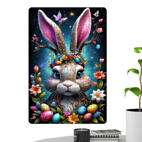 Engaging Easter Puzzle, Relaxing Easter Bunny Puzzle, Beautiful Art Easter Jigsaw Puzzle, Family Easter Puzzle with Colorful and Adorable Bunny Designs for Easter Celebrations von Iouyjiu