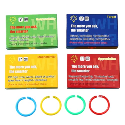 English Cognition Cards, Starter Cards, Pocket-Sized Conversation Starter Flash Card for Kids Social Emotional Learning Tools for Children Vocabulary Building and Communication Skill Development English Cognition Cards, Starter Cards, Pocket-Sized Conversation Starter Flash Card for Kids Social Emotional Learning Tools for Children Vocabulary Building and Communication Skill Development von Iouyjiu