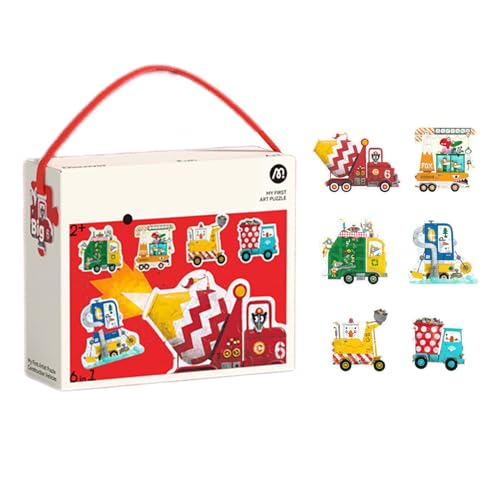 Entzückendes Design Interaktives Kinderpuzzle, Lernpuzzle, Assembly Matching Puzzle Game, Preschool Activity Toys 21 x 18 x 7 cm für Präsenz, Home Indoor, Living Room, Mehrfarbig von Iouyjiu