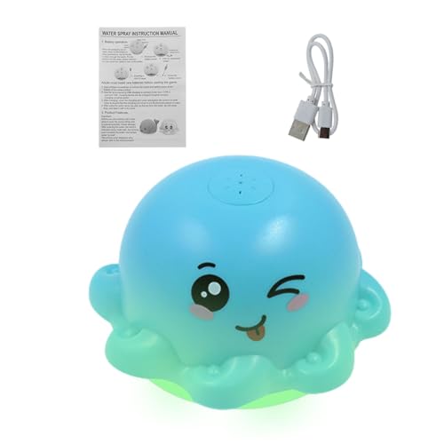 Floating Bath Sprinkler Toy, nachfüllbares Octopus Wasserspray, automatisches Pool- und Tub-Spray, entworfen in einer entzückenden Octopusform, für 10,1 x 11,9 x 9,3 cm von Iouyjiu