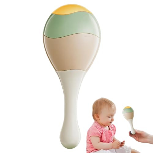 Handspielzeug für Handheld Rassel - Hand Drum Music Shaker für Kinder | Beruhigendes Bildungsspielzeug, visuelle Tracking -Übung, frühkindliche Entwicklung, sensorisches Spiel Handspielzeug für Handheld Rassel - Hand Drum Music Shaker für Kinder | Beruhigendes Bildungsspielzeug, visuelle Tracking -Übung, frühkindliche Entwicklung, sensorisches Spiel von Iouyjiu