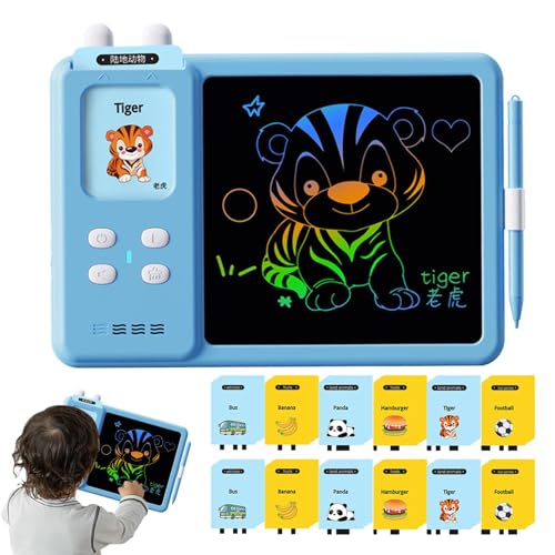 Interactive Drawing Tablet, Educational Drawing Tablet, Learning Flash Cards with Audio, Talking Picture Flash Cards, Digital Drawing Tablet for Learning, Fun Educational Flash Cards von Iouyjiu