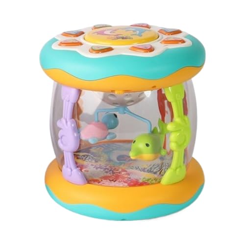 Interactive Musical Hand Drum, Cute Sea Animal Music Toy, Light-Up Kids Clap Drum, Educational Musical Instrument for Kids, Birthday Music Toy for , Preschool Learning Drum Toy, von Iouyjiu