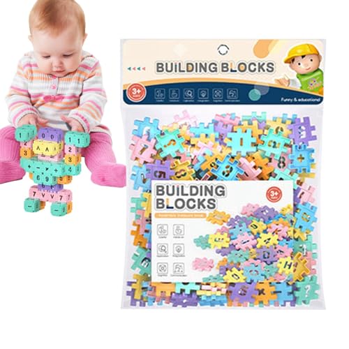 Interlocking Building Blocks, 100 Pieces Blocks, Connecting Blocks Toy, Building Block Toys with Durable and Safe Materials for Educational Play at Home or School (1 Set) von Iouyjiu