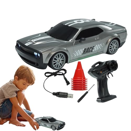 Iouyjiu 4WD Remote Control Drift Car | High-Speed Off-Road Racing Vehicle with LED Lights | Wiederaufladbare elektrische Stunt Car Designed for Boys, Ideal for Competitive Racing Adventures von Iouyjiu