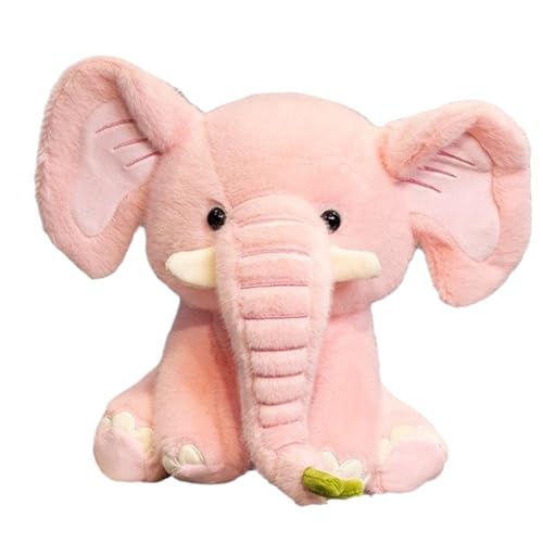 Iouyjiu Big Ears Elefanten-Plüschtier, Plüsch-Elefant mit Plüsch, niedliches Elefantenspielzeug, Plüschtier für Kinder, Kleinkinder, Babyparty-Präsentationen (Pink, Grau) von Iouyjiu