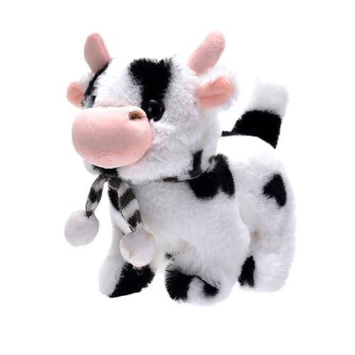 Iouyjiu Cow Plush Electronic Pet, Walking Talking Toy with Sound and Wagging Tail, Soft Interactive Cattle Toy, Battery Operated, Made from Velvet Materials, 7.48x3.94x7.09in Iouyjiu Cow Plush Electronic Pet, Walking Talking Toy with Sound and Wagging Tail, Soft Interactive Cattle Toy, Battery Operated, Made from Velvet Materials, 7.48x3.94x7.09in von Iouyjiu