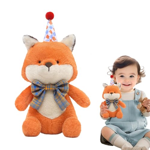 Iouyjiu Fox Plush Toy, Soft Hugging Doll Pillow, Cuddly Animal Sleeping Cushion, with Strong Stitching and Premium Materials for Sofa, Bedroom and Living Room Decoration, 11.02 Inches von Iouyjiu