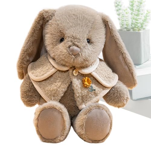 Iouyjiu Gefülltes Tier, weiches Lop Eared Bunny Plüschtier, Huggable Niedliche Kissen, Cuddly Doll, Soft Rabbit Toy für Wohnzimmer, Schlafzimmer, Präsent, Rosa, Weiß, , 38 cm von Iouyjiu