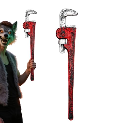Iouyjiu Halloween Blood Wrench, Bloody Halloween Simulation Wrench, Realistic Fun Adults Party Favors Decoration, Perfect for Haunted House, Short Plays, Theater, Cosplay, 53x9x3cm Black Red Iouyjiu Halloween Blood Wrench, Bloody Halloween Simulation Wrench, Realistic Fun Adults Party Favors Decoration, Perfect for Haunted House, Short Plays, Theater, Cosplay, 53x9x3cm Black Red von Iouyjiu