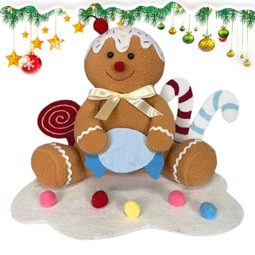 Iouyjiu Holiday Stuffed Gingerbread, Gingerbread Doll, Decorative Gingerbread Man, Cozy Christmas Decoration, Unique Holiday Plush, Gingerbread Themed Decor von Iouyjiu