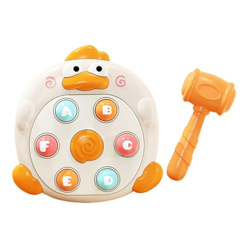 Iouyjiu Interactive Hammering Toys, Duck Hammering Toy, Mole Hammering Game, Cartoon Duck Interactive Hammering Toy 6,3 x 6,3 x 2,09 Zoll für Kinder und Mädchen von Iouyjiu