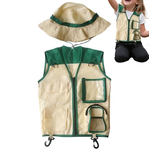 Iouyjiu Kids Explorer Weste und - Outdoor -Abenteuerausrüstung für und Mädchen | Kreatives Dress-up Set für Safari, Camping, Wandern, Dschungel, Zoo, Garten, Picknick, Klassenzimmer, 1 Set Iouyjiu Kids Explorer Weste und - Outdoor -Abenteuerausrüstung für und Mädchen | Kreatives Dress-up Set für Safari, Camping, Wandern, Dschungel, Zoo, Garten, Picknick, Klassenzimmer, 1 Set von Iouyjiu