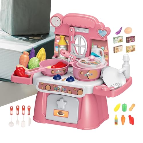 Iouyjiu Küchen Spielzeug, Nachahmungsspiel, Küche, Spielzeug, 24-teilig, Lernaktivitäten, Kindergarten mit Musik, für Familie, Nachahmungsspiel, Schule Iouyjiu Küchen Spielzeug, Nachahmungsspiel, Küche, Spielzeug, 24-teilig, Lernaktivitäten, Kindergarten mit Musik, für Familie, Nachahmungsspiel, Schule von Iouyjiu
