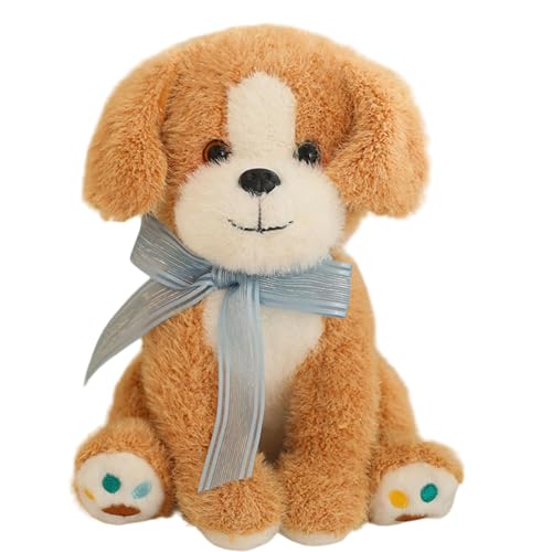 Iouyjiu Plüschtier mit Hundemotiv, niedliches Puppy Toy, weich und kuschelig, Tier-Dekoration, Kissen für Kinder, und Mädchen, niedliche Plüschpuppe für Zuhause und Bett, 24 cm von Iouyjiu