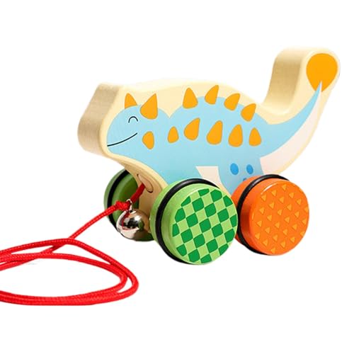 Iouyjiu Push Pull Toy, Walking Dinosaur Toy, Baby Dinosaur Toy, Toddler Pull Toy, Baby Push Pull Toy, Interactive Pushed And Pull Dinosaur Toy for Children Boys And Girls von Iouyjiu